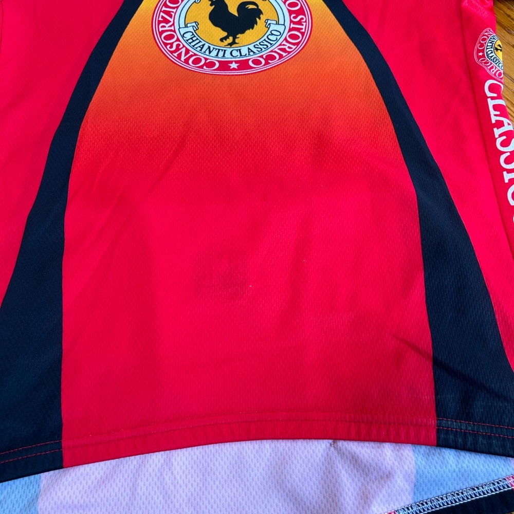 SMS Santini cycling jersey red/gold w/back pockets.Chianti Classico. Size XXL. - Picture 6 of 12